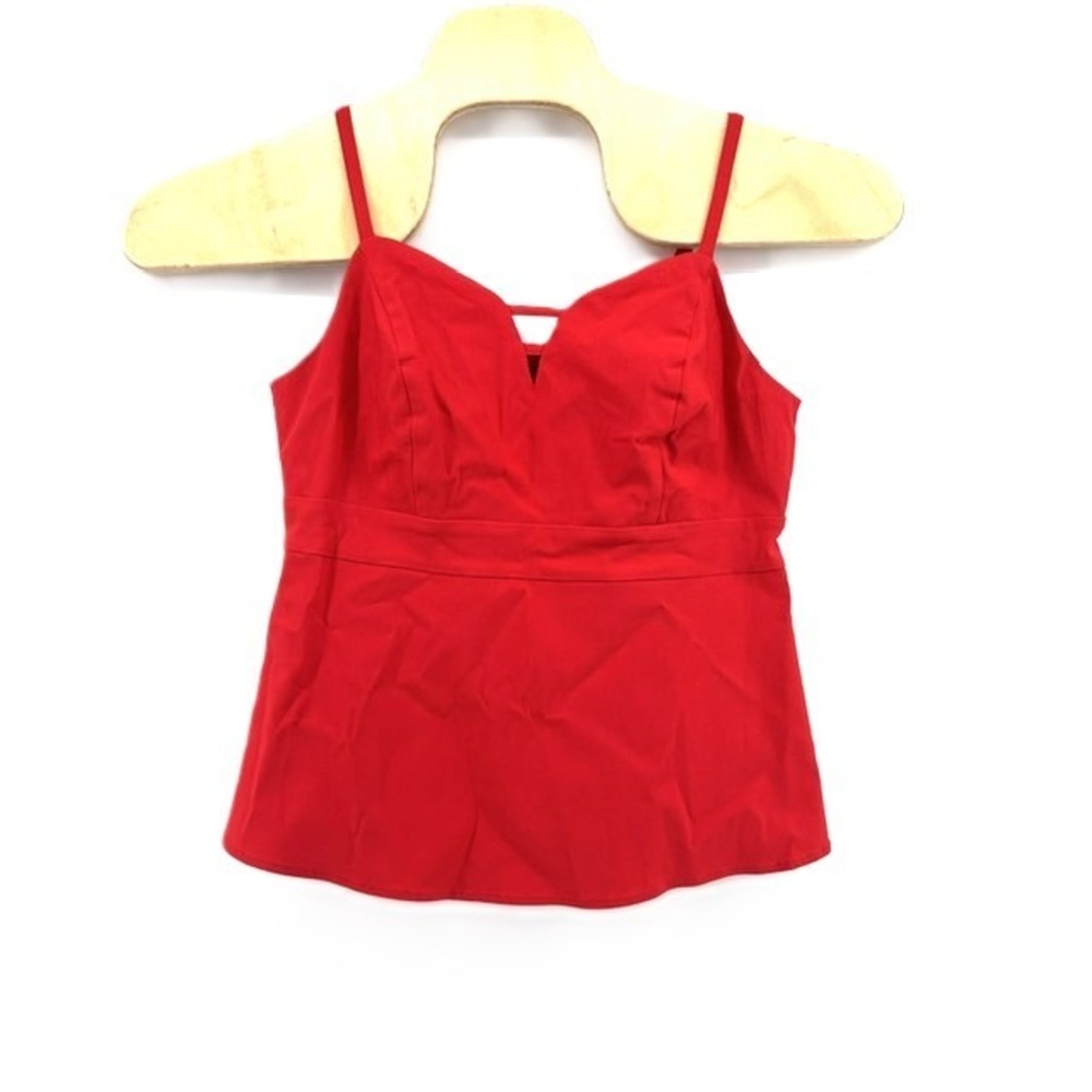 Torrid Red Strappy Cut Out Sweetheart Neckline Camisole Top Size 00 Large 10
